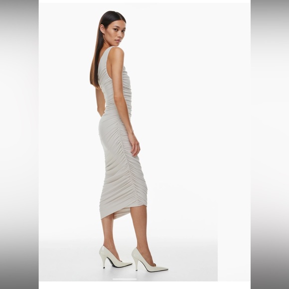 Vertigo MIDI Dress in Pearl - Picture 3 of 6